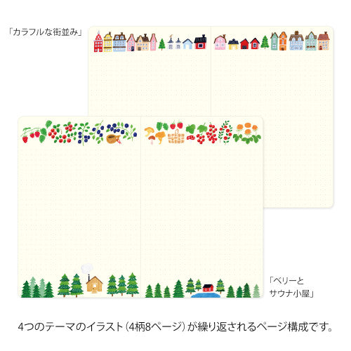 Midori Yuru Log Notebook : Scandinavia