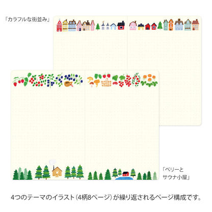 Midori Yuru Log Notebook : Scandinavia