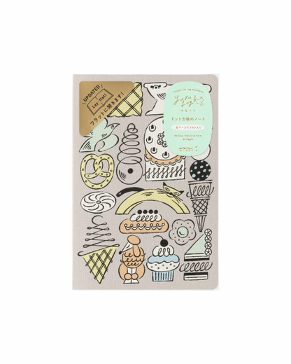 Midori Yuru Log Notebook : Sweets & Animals
