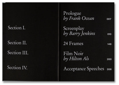 Moonlight Screenplay Books