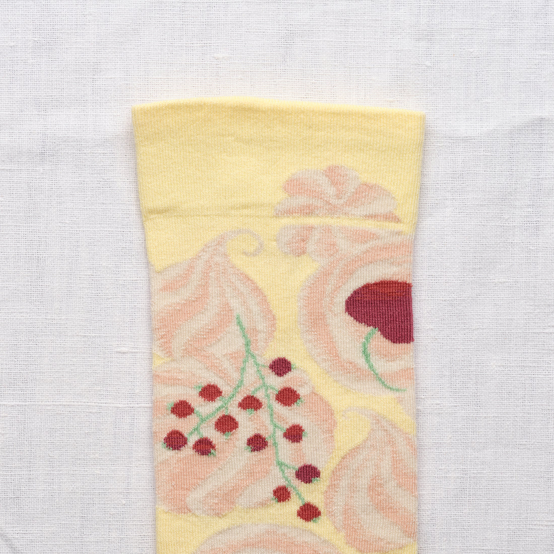 Pale Yellow Pavlova Socks