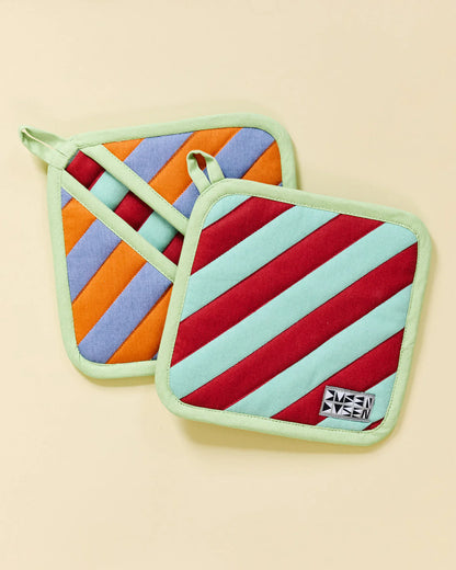 Pumpernickel Stripe Pocket Pot Holder