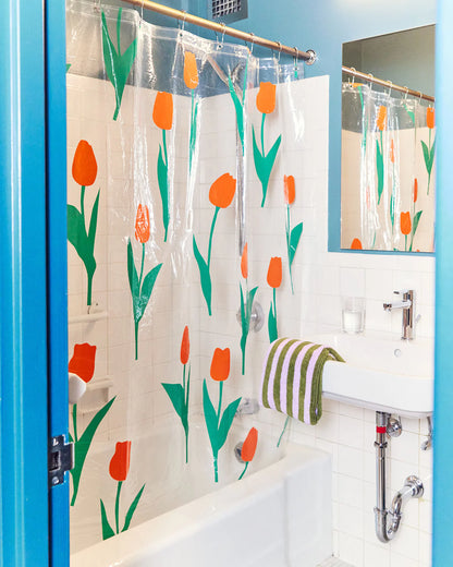 Red Tulip Shower Curtain