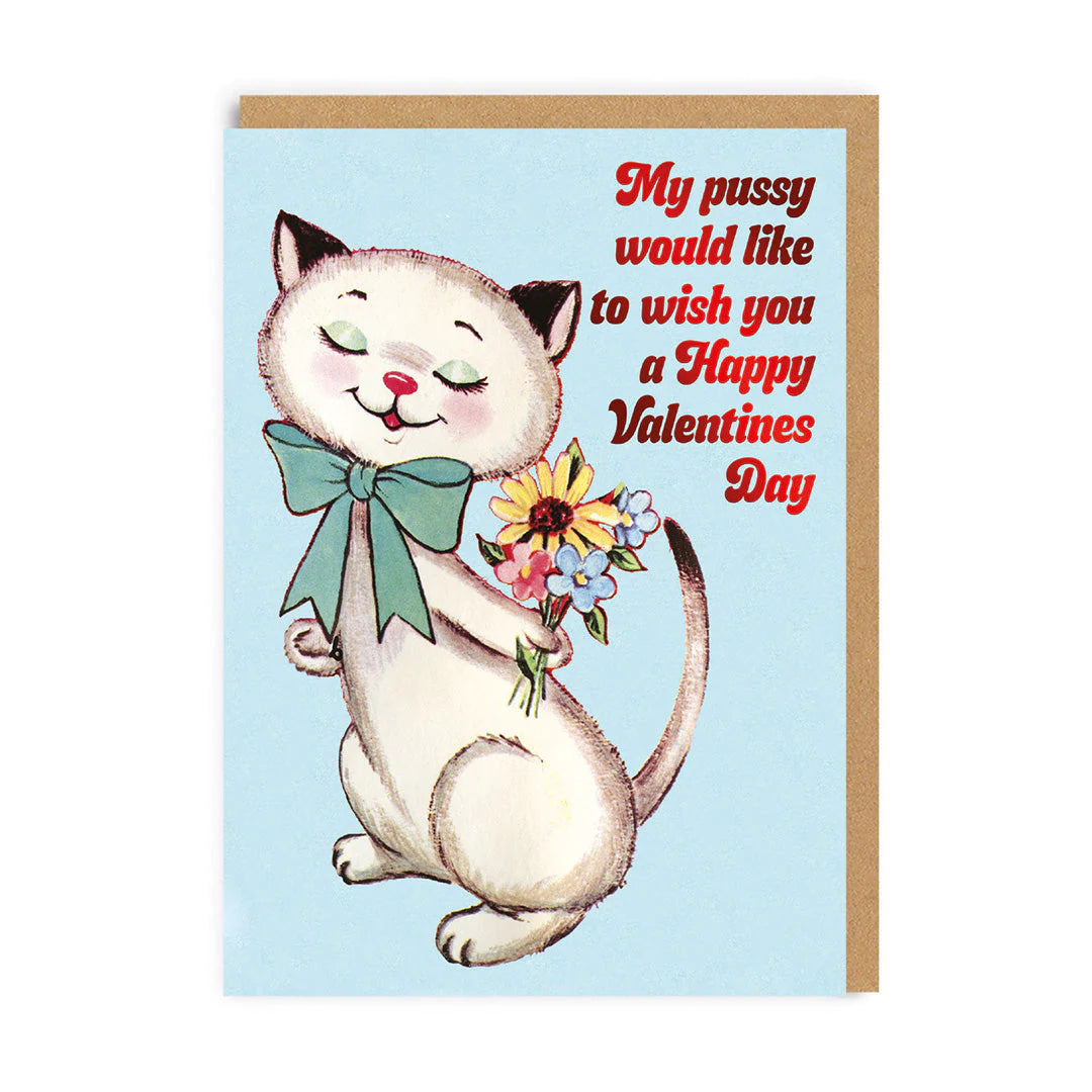 My Pussy Valentines Card