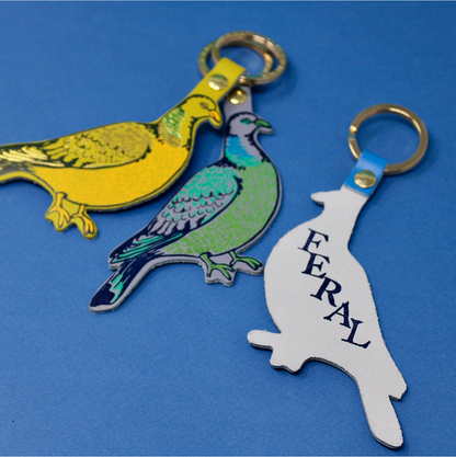 Feral Pigeon Key Fob