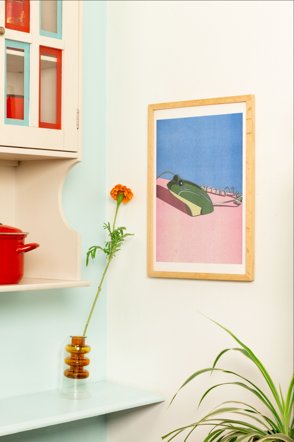 Crusader Frog Phone - Ana Popescu A3 Print