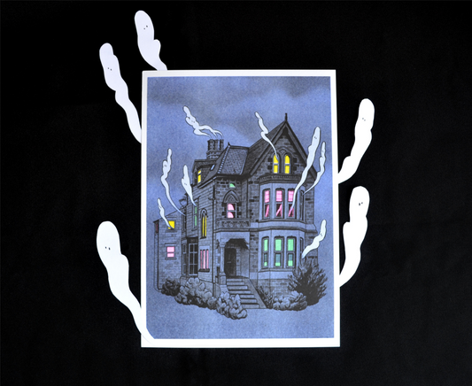 Haunt Risograph Print