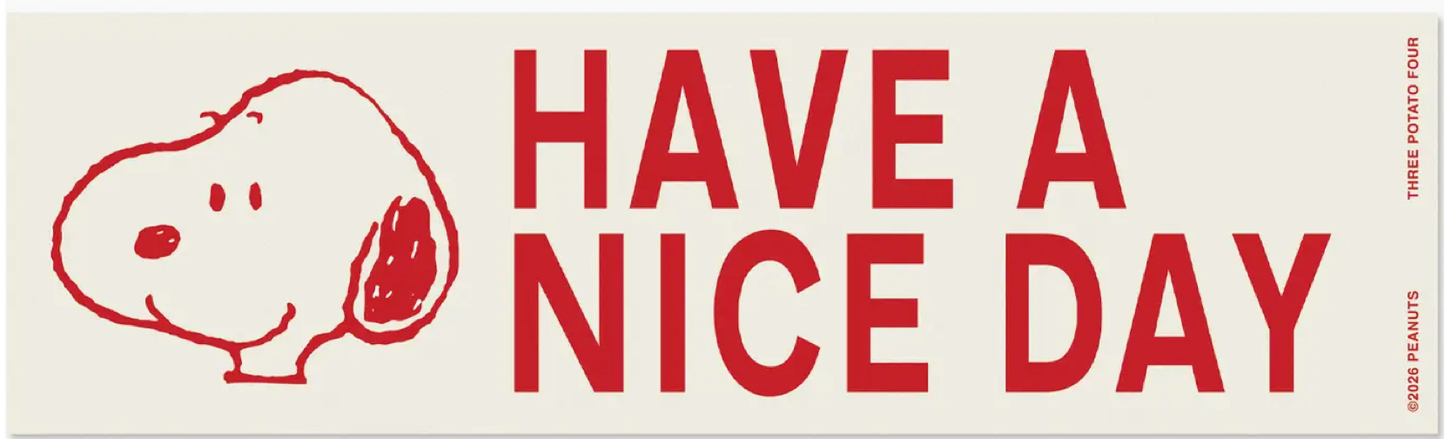 Peanuts lil' Bumper Stickers