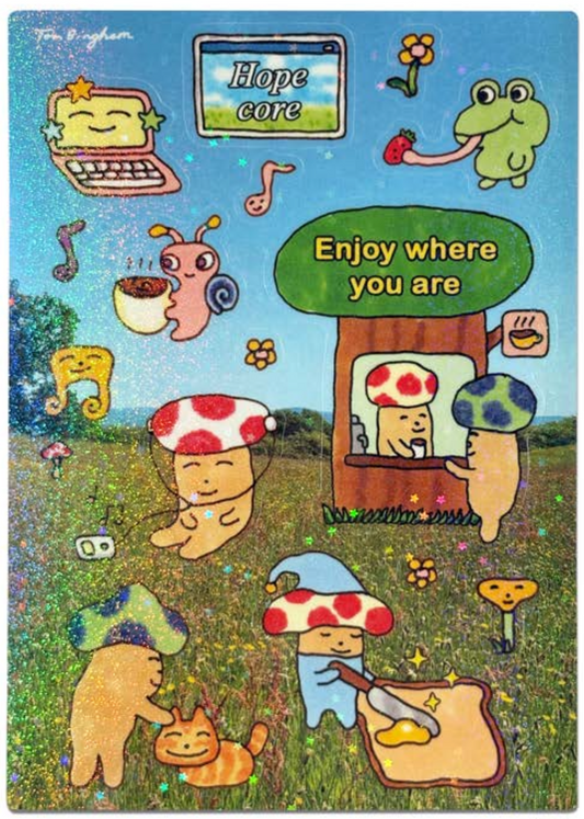 "Enjoy" A6 Stickers Sheet