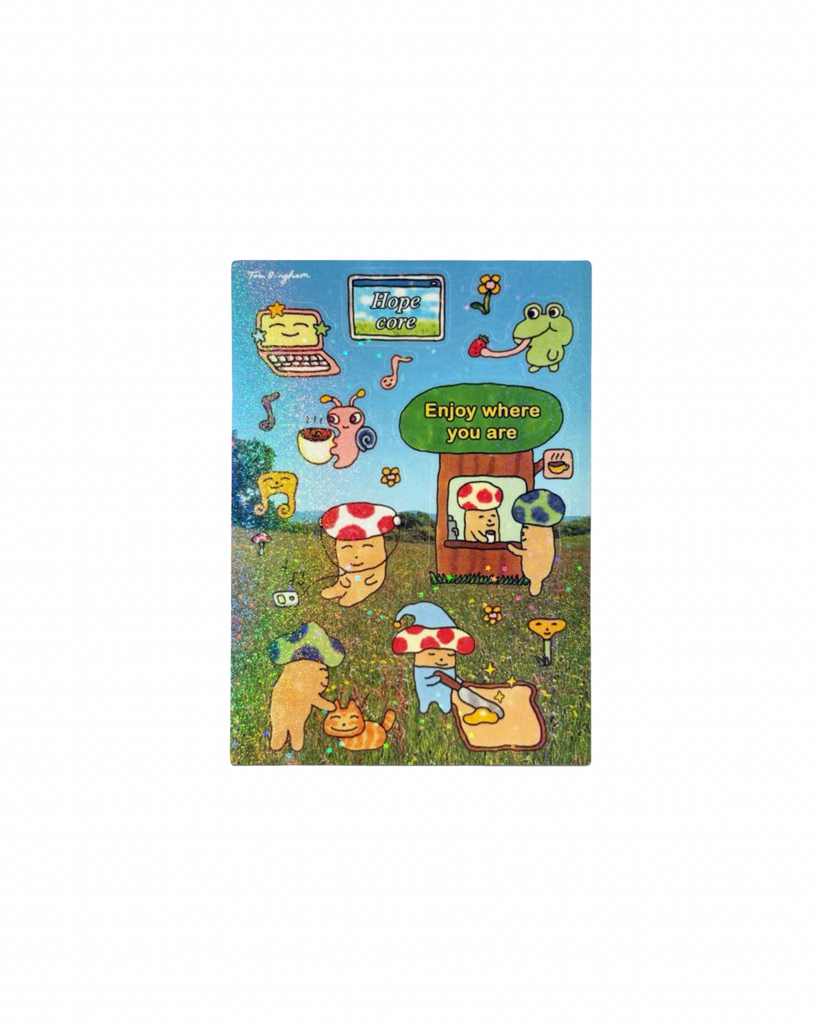 Enjoy A6 Stickers Sheet