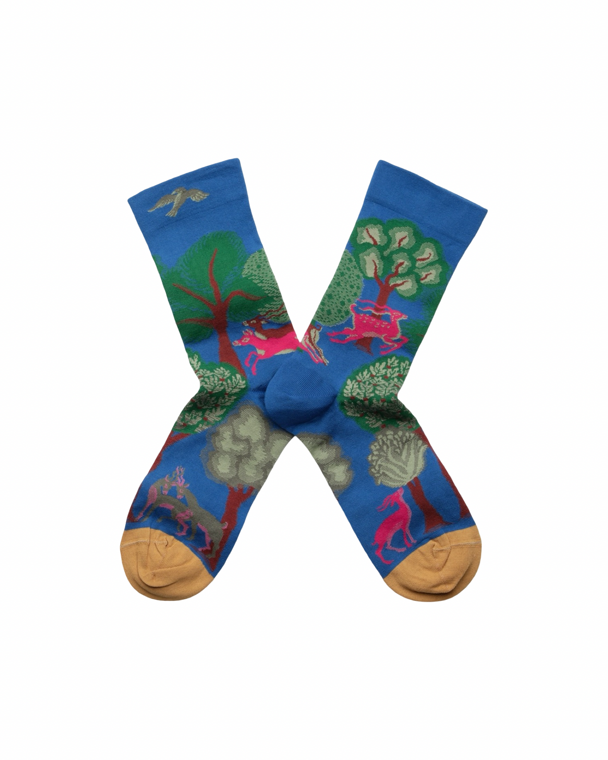 Cobalt Deer Socks