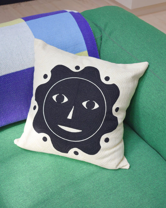 Everybody Sun Embroidered Pillow