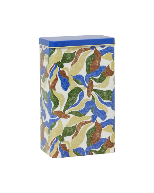 Floral Waves Coffee Tin