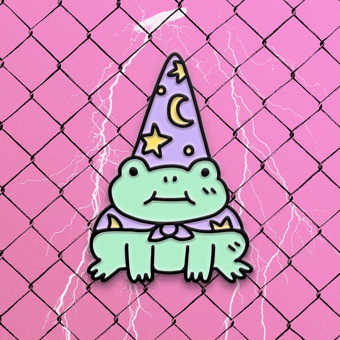 Frog Wizard Enamel Pin