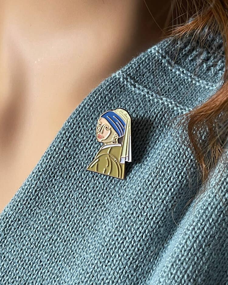 Girl with a Pearl Earring • Enamel Pin