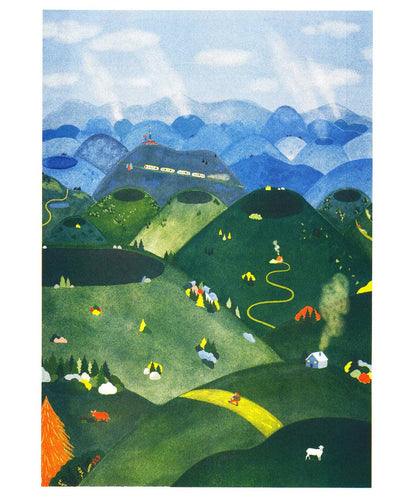 Chaîne des Puys - Charline Collette A3 Poster