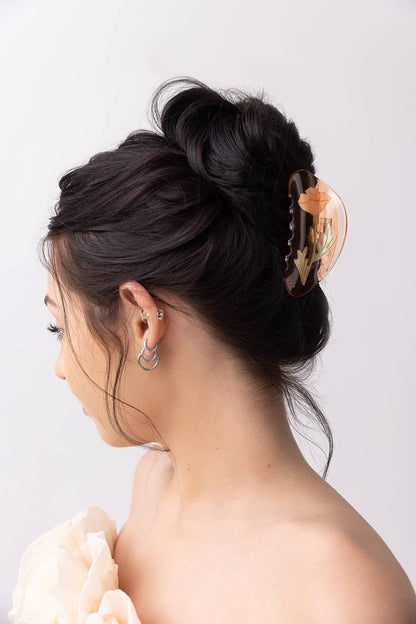 California Poppy Wildflower Hair Claw