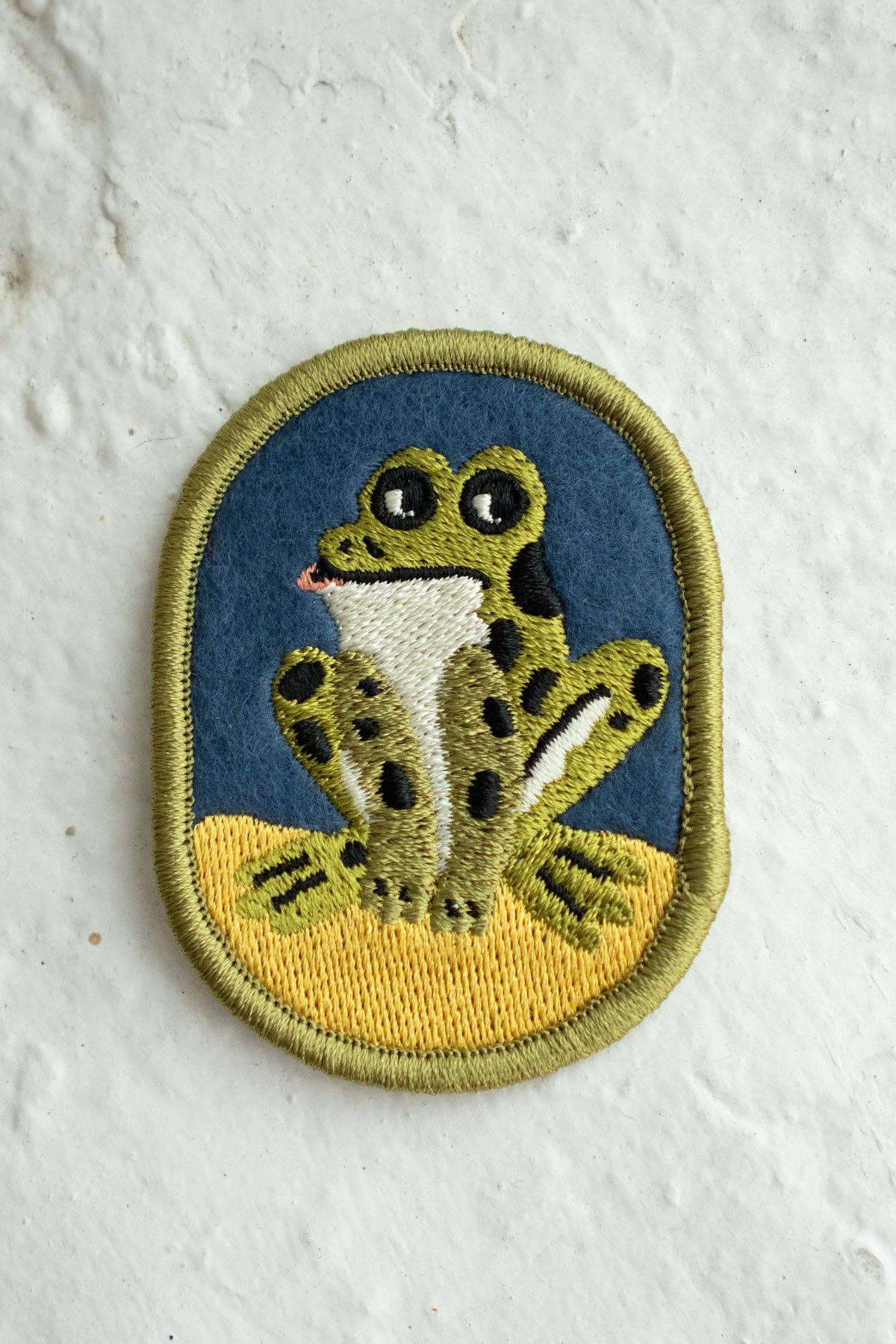 Dopey Frog Felt Sticky Patch