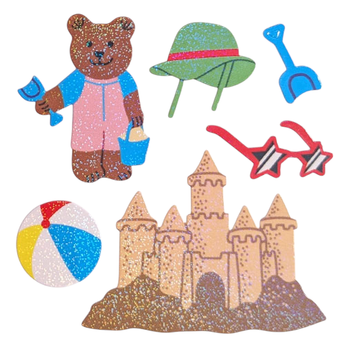 Twinkle Bear at the Beach Sticker Sheet