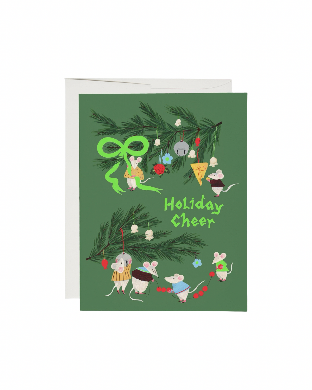 Cheerful Mice Christmas Card