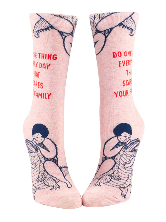 Scares Your Family Women's Crew Socks