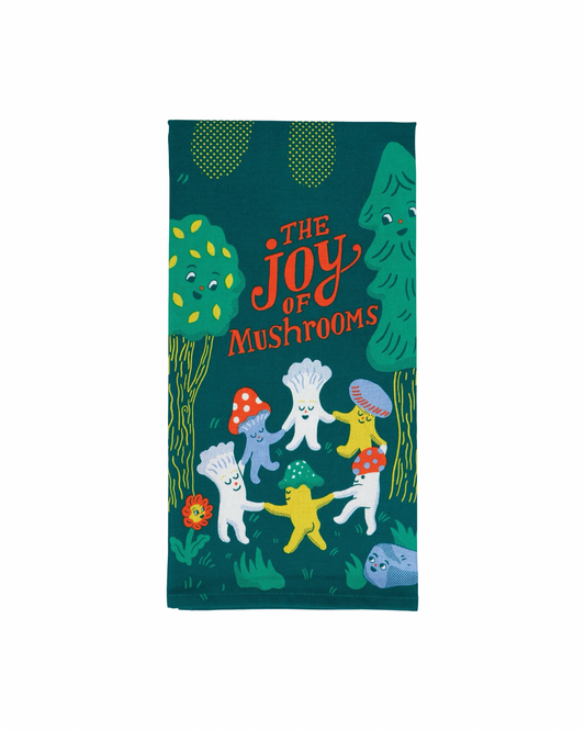 The Joy Of Mushrooms Dish Towel