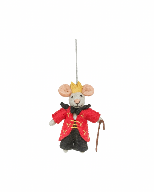Nutcracker Mouse King Felt Decoration