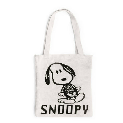 3P4 x Peanuts® Halloween - Snoopy Skeleton Knit Tote