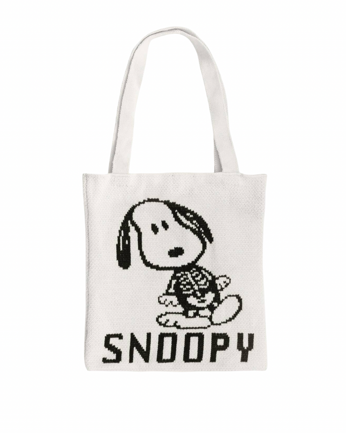 Snoopy Skeleton Knit Tote