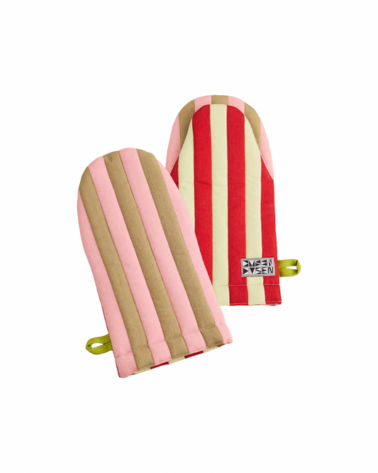Ladybug Quilted Oven Mitt
