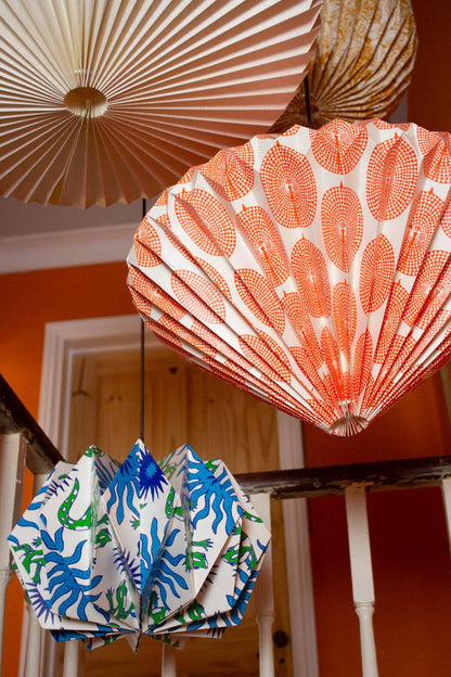 Sun Mask Origami Paper Lightshade