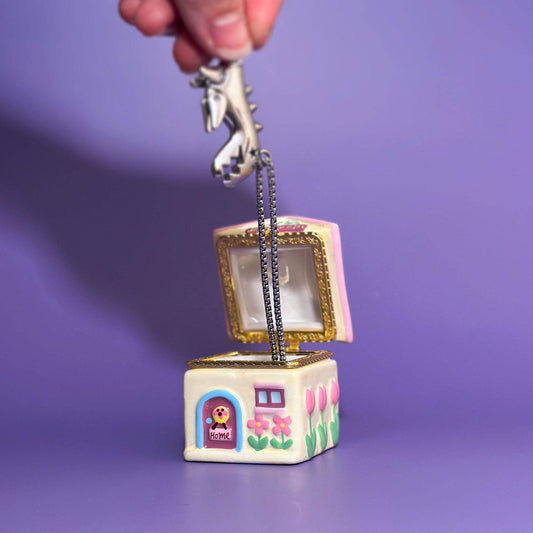 Puppy Cottage Trinket Box