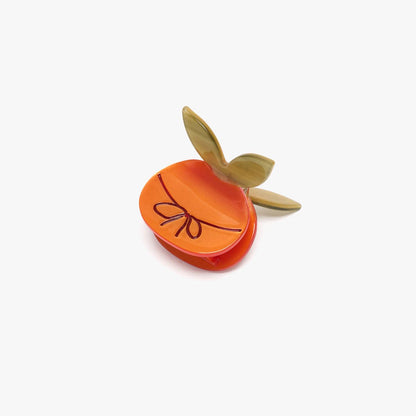 Orange with Bow Hair Claw