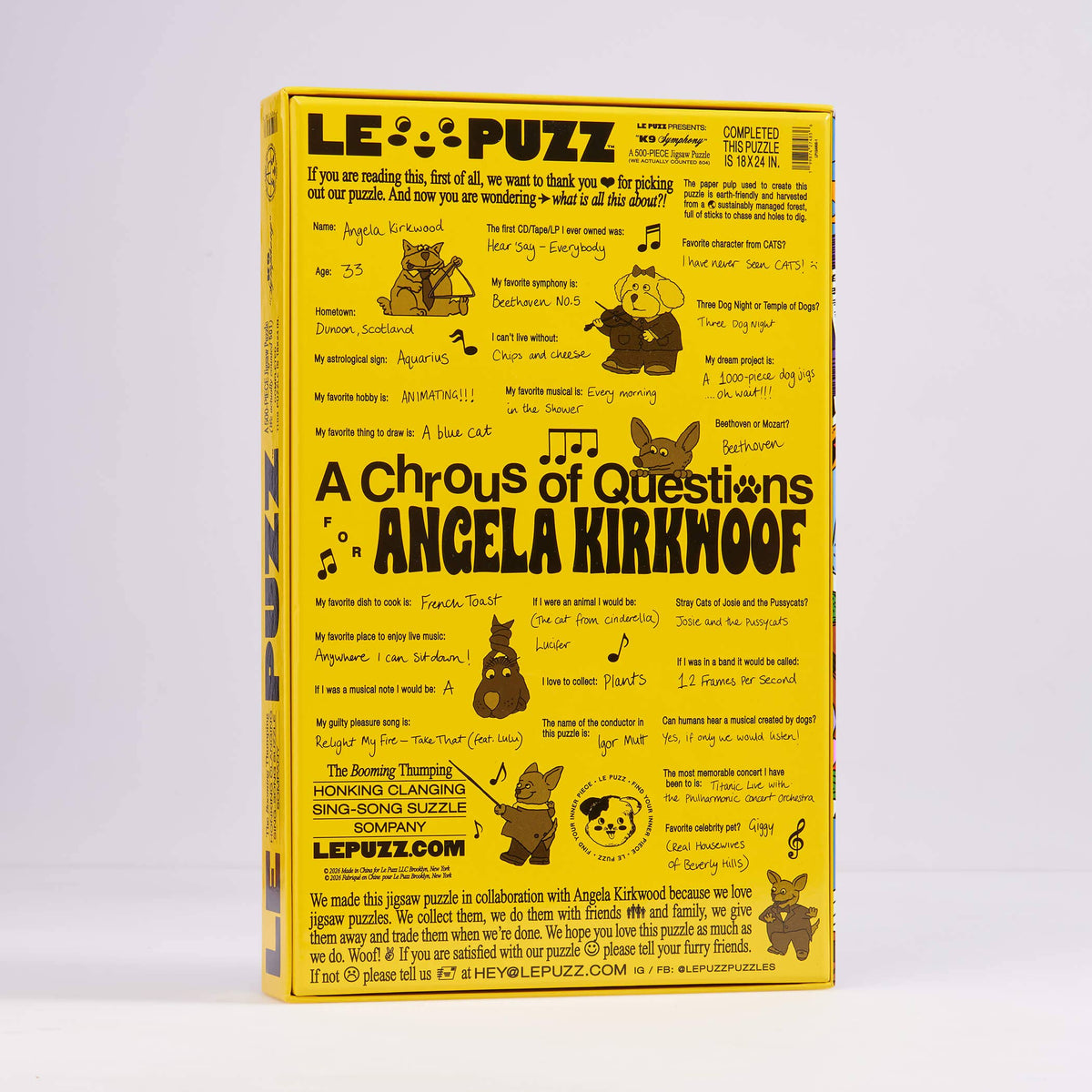 Le Puzz K9 Symphony Jigsaw **coming soon