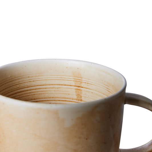 Rustic Cream / Brown Chef Ceramics Mug
