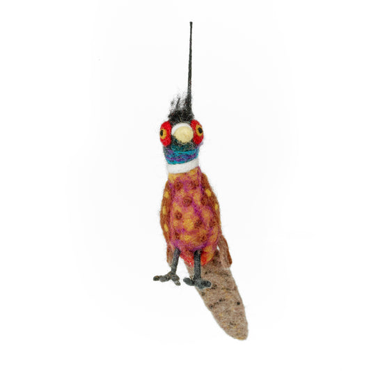 Philippa the Pheasant Felt Decoration