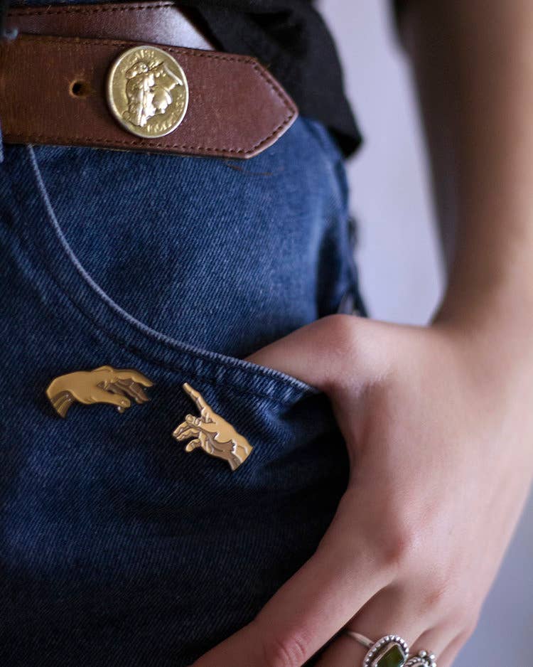 The Creation of Adam (Set of 2) • Enamel Pins