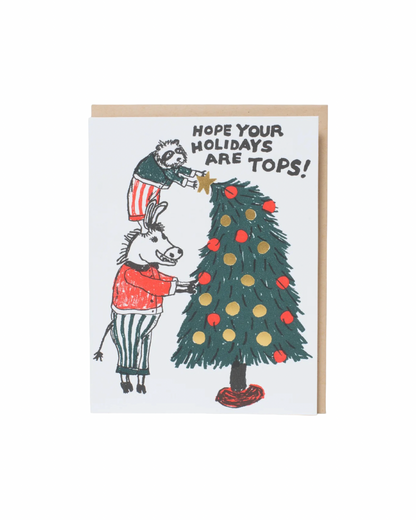 Tops Holiday Tree Christmas Card
