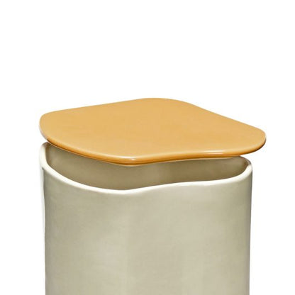 Amare Canister with Lid - Butter/Sand