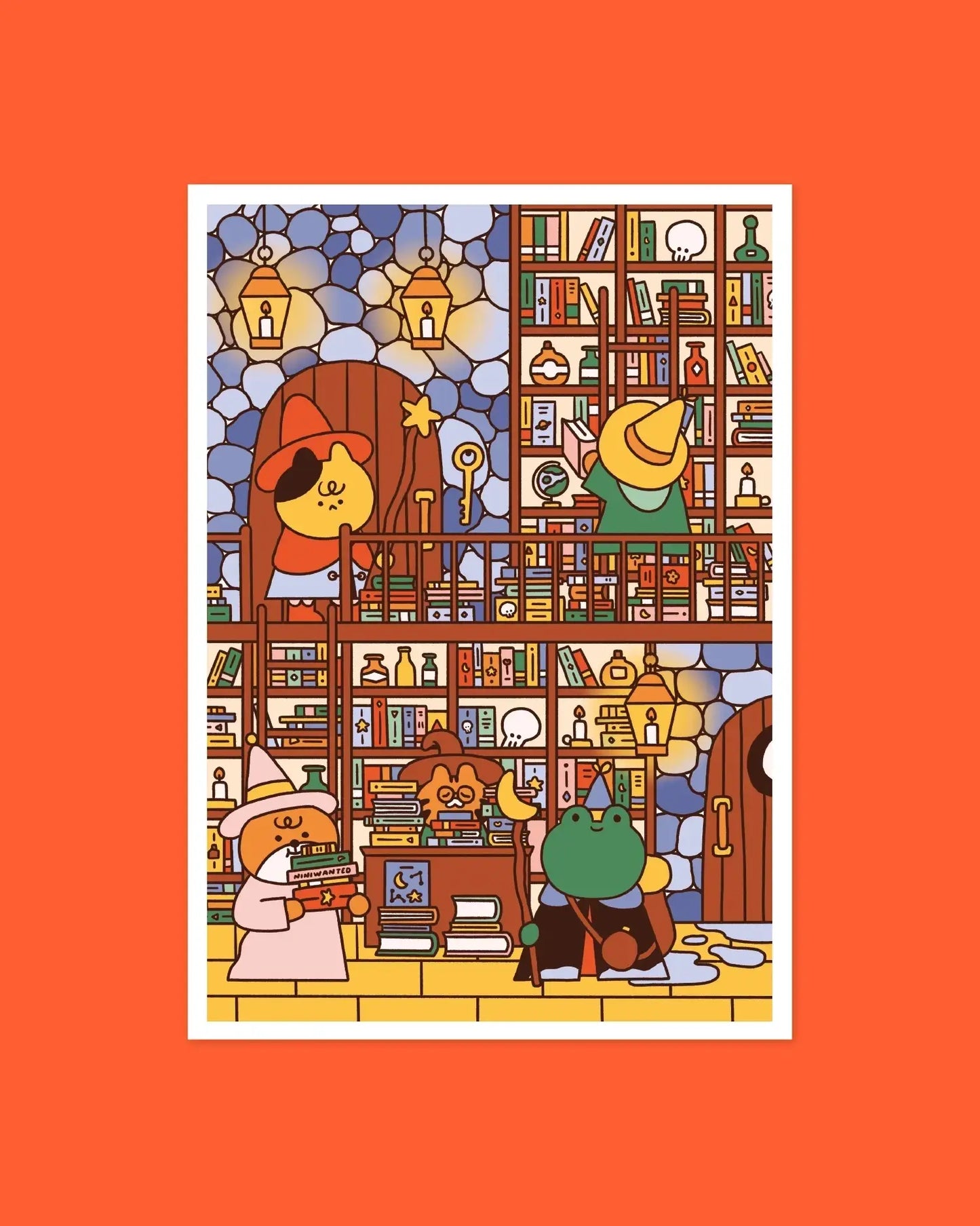 Wizard's Library A4 Print