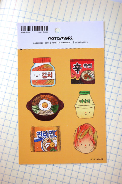 Yummy Korea Sticker Sheet