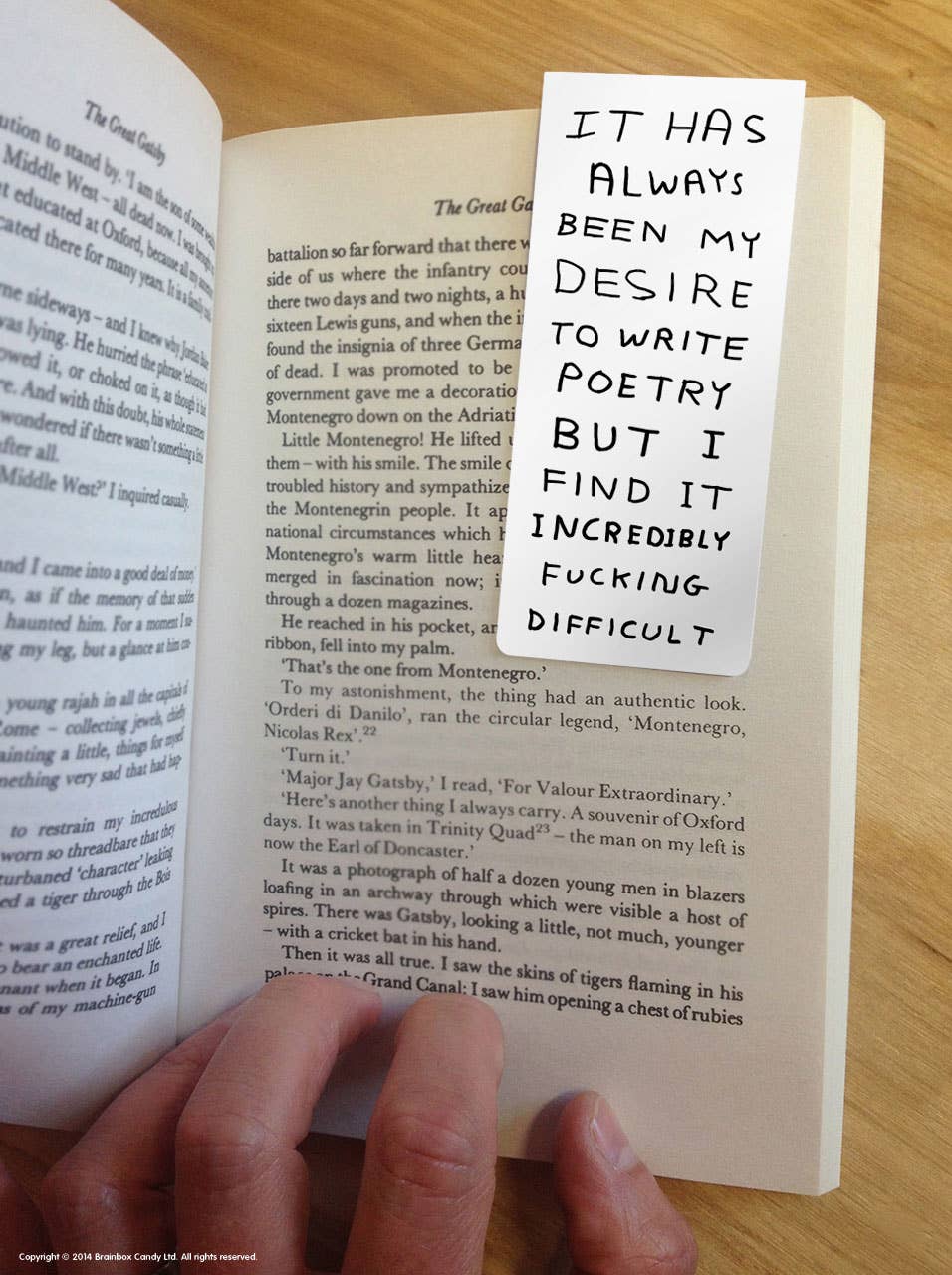 Write Poetry - David Shrigley Magnetic Bookmark