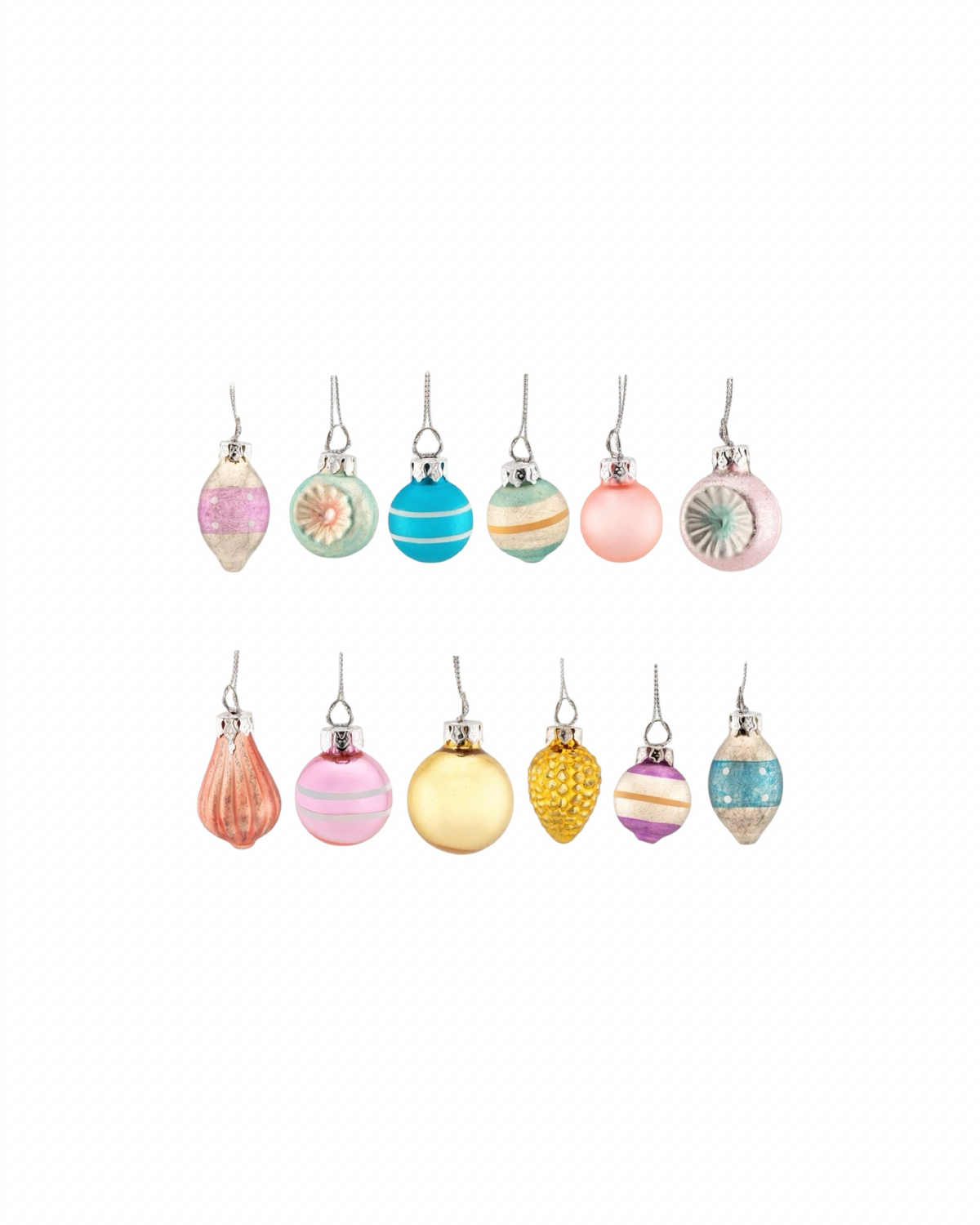 Multi Coloured Vintage Mini Baubles