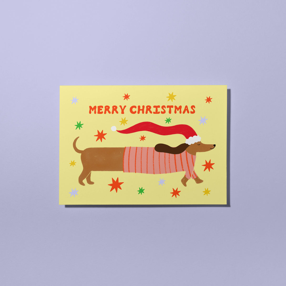Sausage Dog Christmas Card