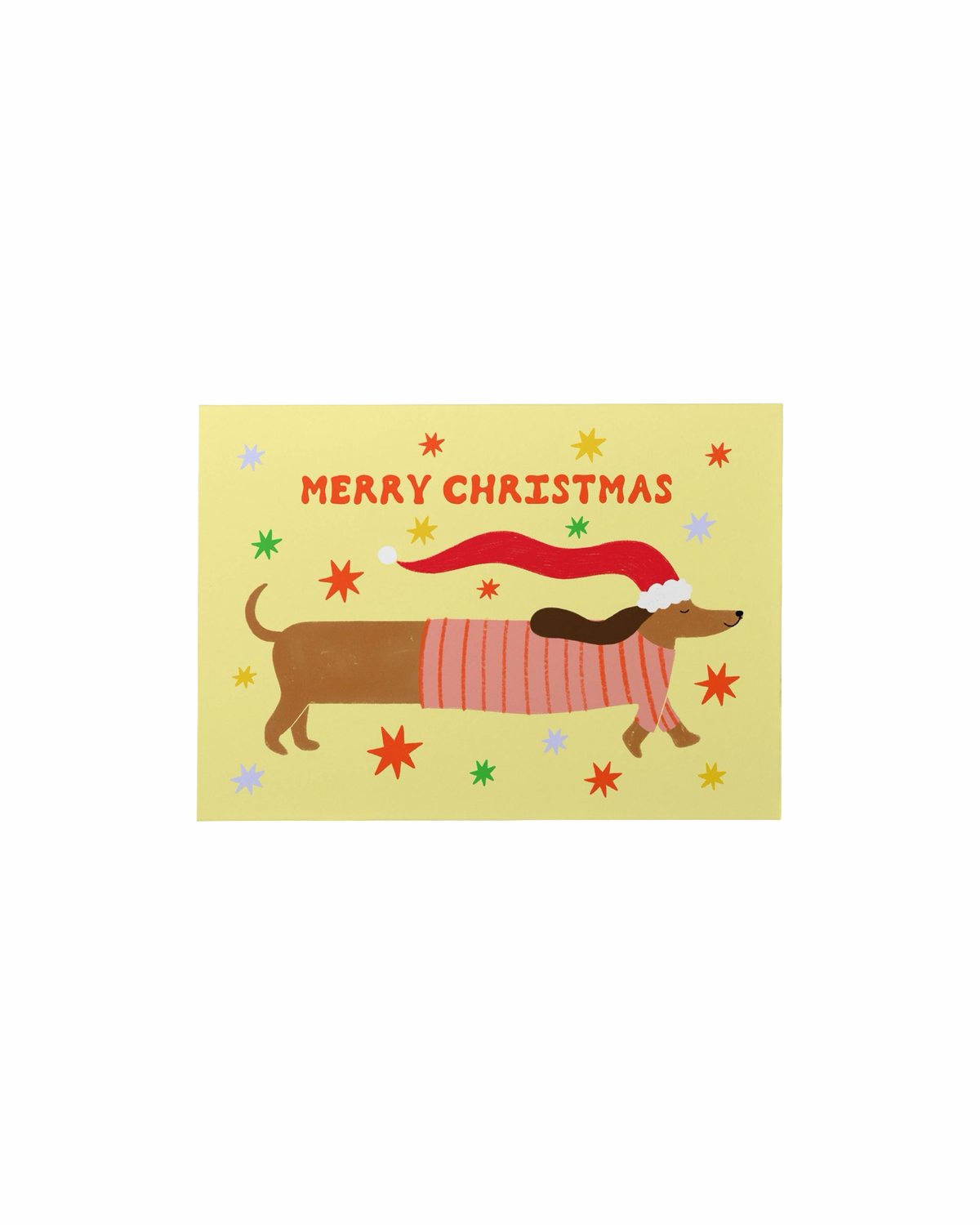 Sausage Dog Christmas Card