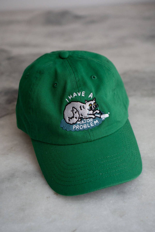 Major Problem Front & Back Hat -  Kelly Green