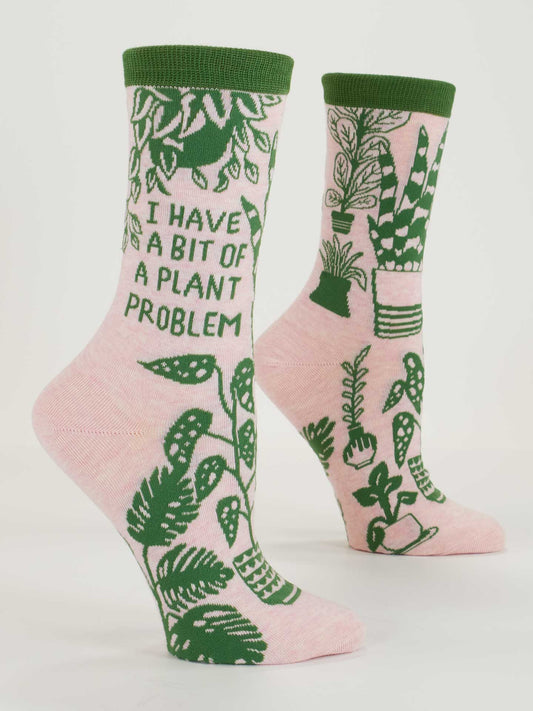 I Have A Bit Of A Plant Problem Women's Crew Socks