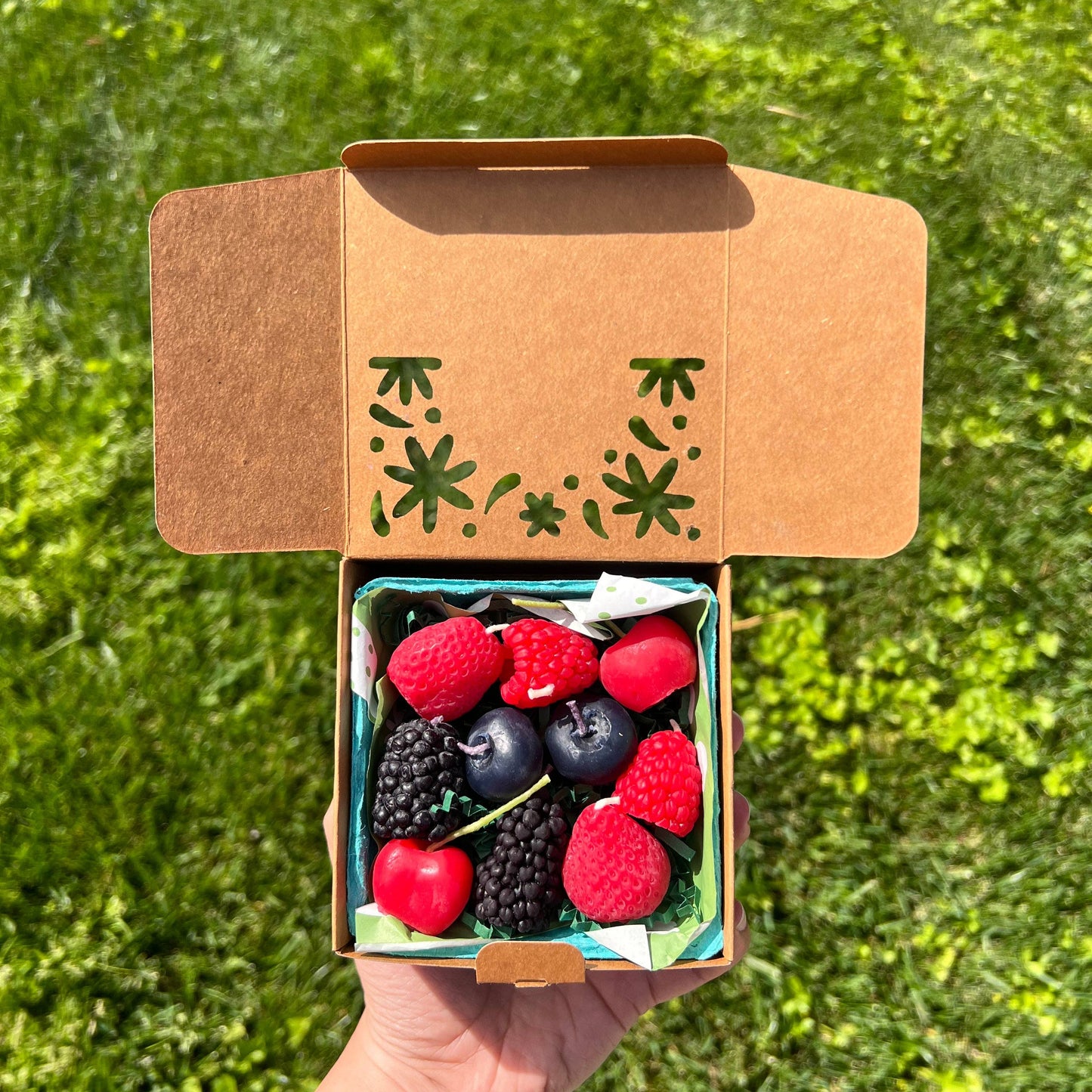 10 Mixed Berry Beeswax Candles