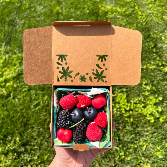 10 Mixed Berry Beeswax Candles