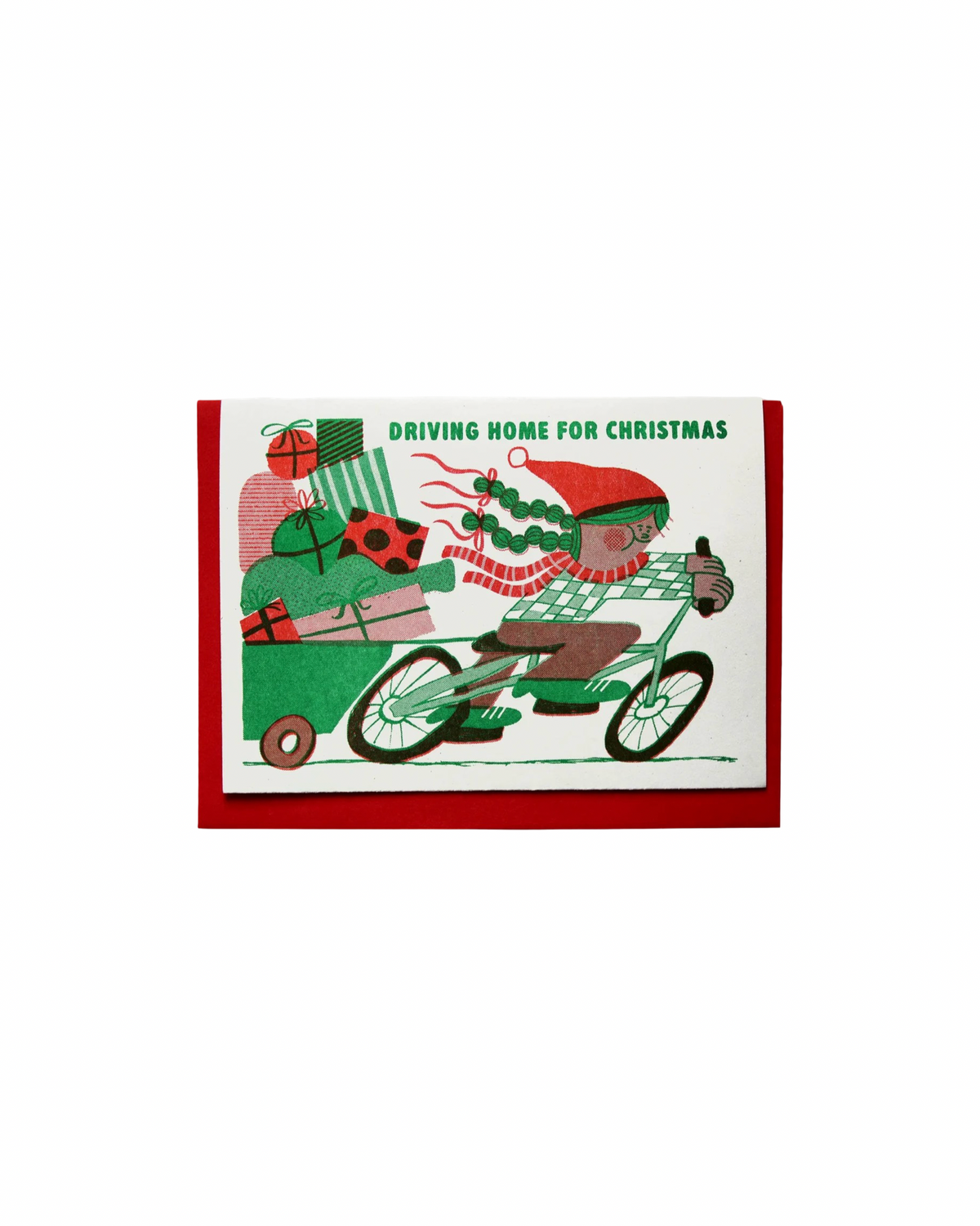 Driving Home for Christmas Riso Card